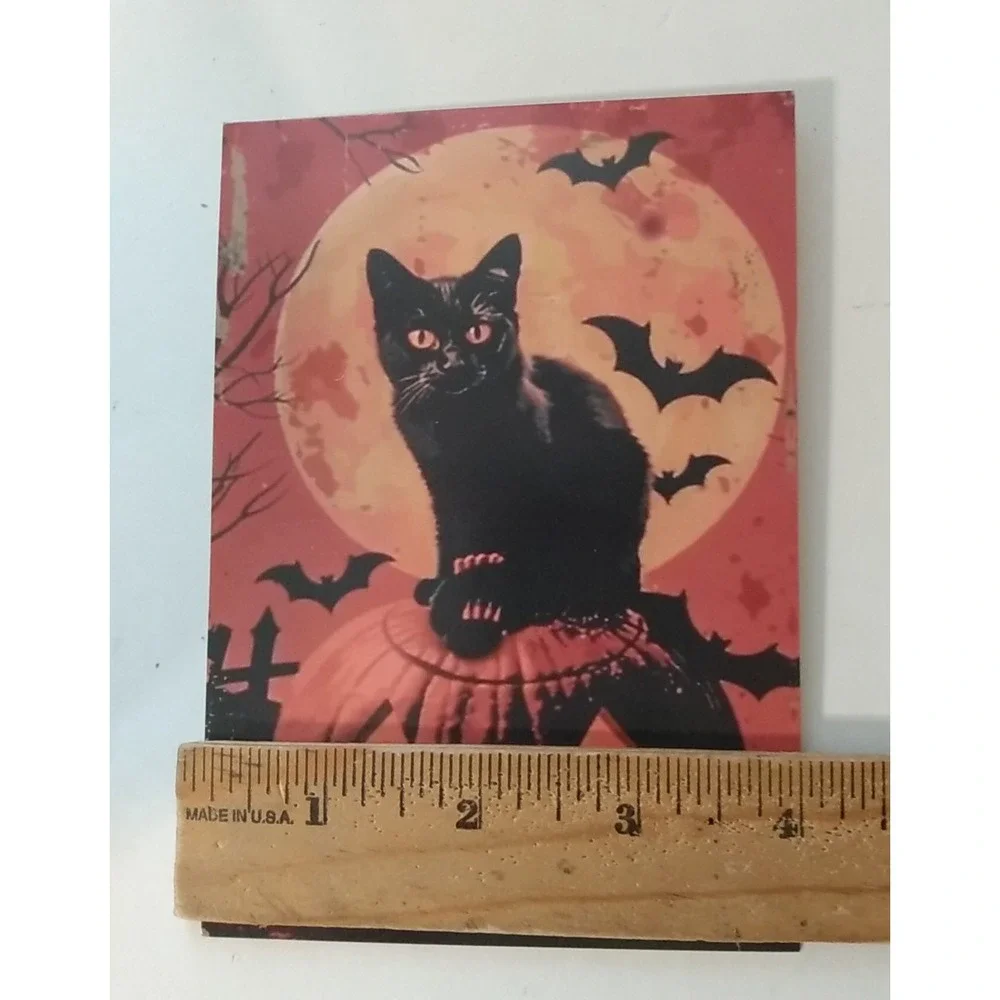 11 Halloween Postcard Lot Retro Witch Pumpkin Bat Skeleton Cat Reproduction NEW